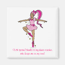 Dance Teacher Thank-You Refrigerator Magnets