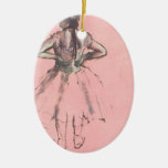 Dancer Viewed from the Back by Edgar Degas Christmas Ornament