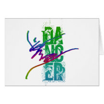 DANCER with DANCER ARTWORK Greeting Cards