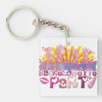 dancing bachelorette party club party retro fun key chains