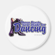 Dancing Boots Refrigerator Magnets