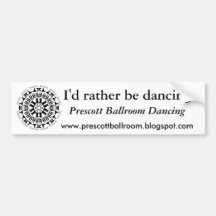 Dancing Couples Mandala 1 Bumper Stickers