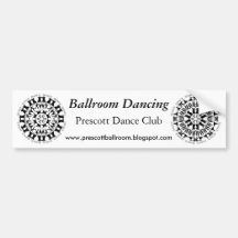 Dancing Couples Mandala Bumper Sticker 2