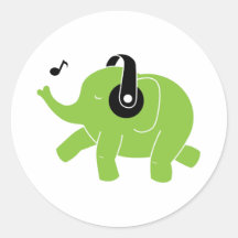Dancing Elephant Sticker