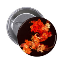 Dancing Firebirds Abstract Art Button (round)