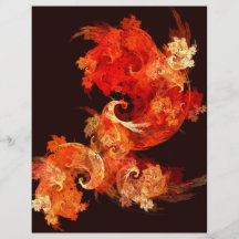 Dancing Firebirds Abstract Art Flyer