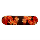 Dancing Firebirds Abstract Art Skateboard