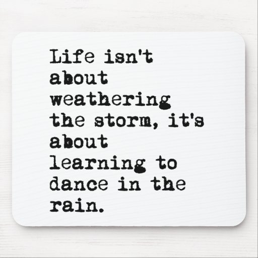 Dancing in the Rain Mouse Pads