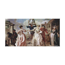 Dancing In The Street Stretched Canvas Prints