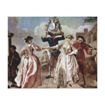 Dancing In The Street On Canvas Canvas Print