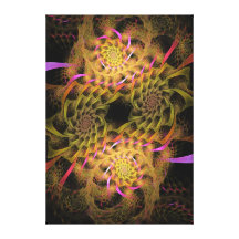 Dancing in universe, Abstract art canvas print