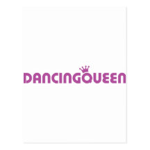 dancing queen icon postcards