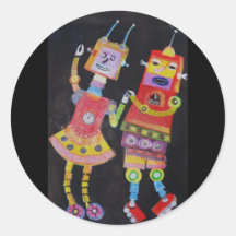 Dancing Robots Stickers