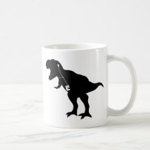Dancing T-Rex design Coffee Mugs