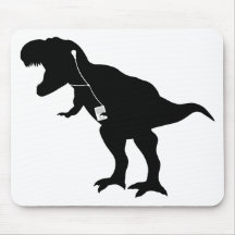 Dancing T-Rex design Mouse Pads
