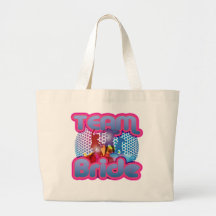 Dancing team bride blue wedding bridal party canvas bag