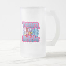 Dancing team bride blue wedding bridal party coffee mug
