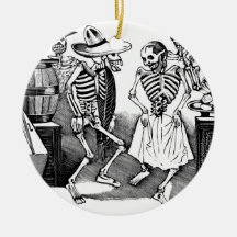 "Dancing the Jarabe in the Other World" Christmas Ornaments