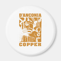 d'Anconia Copper / Copper Logo Refrigerator Magnet