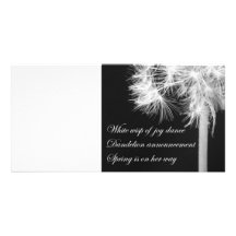 Dandelion Haiku Photo Card