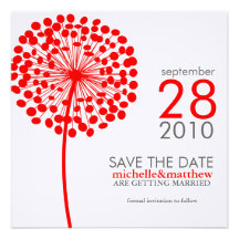 Dandelion Save the Date Announcements