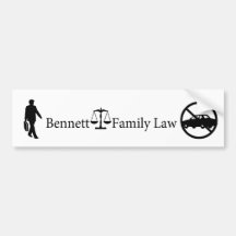 Dane Bennett, Lawyer without a car BUMPER STICKER