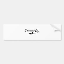Dangelo Classic Style Name Bumper Stickers
