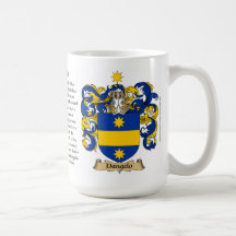 Dangelo, the Origin, the Meaning and the Crest Coffee Mug