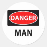 danger2m round sticker