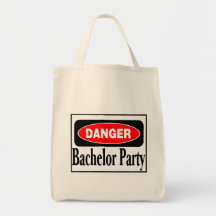 Danger Bachelor Party Canvas Bag