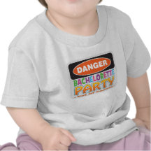 Danger bachelorette party funny bridal party tees