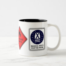 Danger Dragon - Funny Safety Warning Sign Geek Mug
