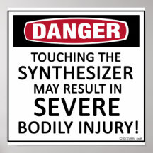 Danger Synthesizer Posters