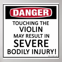 Danger Violin Poster