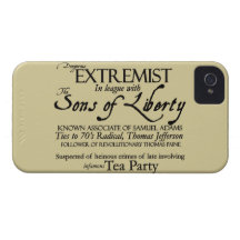 Dangerous Extremist: 18th Century Style Poster iPhone 4 Case