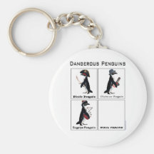 dangerous penguins keychains
