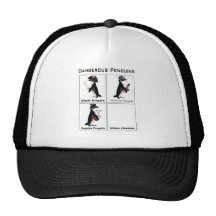 dangerous penguins mesh hat