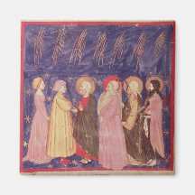 Dante and Beatrice with the Saints of Paradise Magnets
