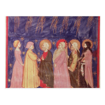 Dante and Beatrice with the Saints of Paradise Post Cards