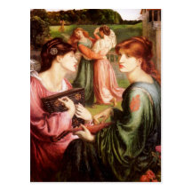 Dante Gabriel Rossetti Art Postcard