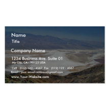 Dante S View Salt Flats Desert Death Valley Business Card Template