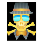 Dapper Skull Postcard