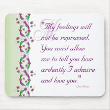 Darcy Wedding Quote Mousepad