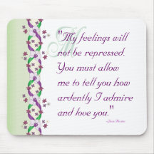 Darcy Wedding Quote Mousepad