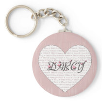 Darcy with Hearts! Keychains