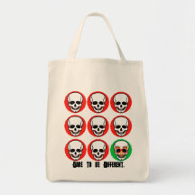 Dare to be differen canvas bags