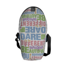 Dare To Be Different messenger bag