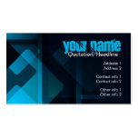 Dark Abstract Blue Business Card