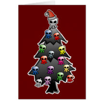 Dark and Gothic Holiday Greeting Greeting Card
