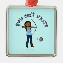 Dark Archery in Blue Christmas Ornament